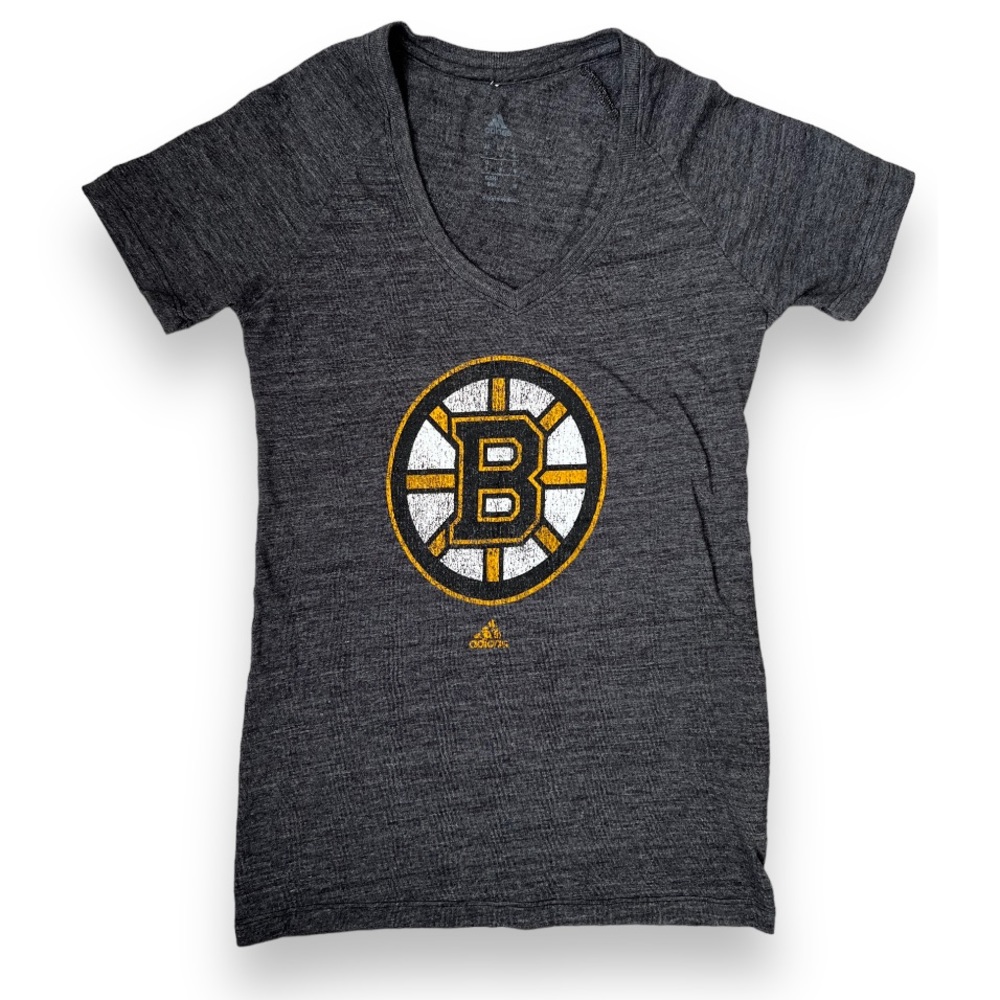 Adidas Boston Bruins Hockey Short Sleeve T-Shirt | EUC Size Small
